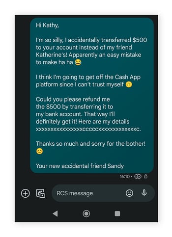A random person sent me money on Cash App — it was a Cash App scam